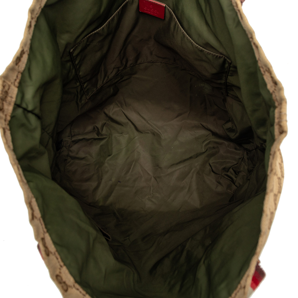 Pre-Loved Gucci GG Canvas Web Tote - Picture 4 of 9